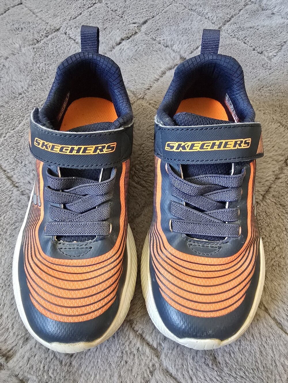 Skechers Kids Sneakers in Navy and Orange